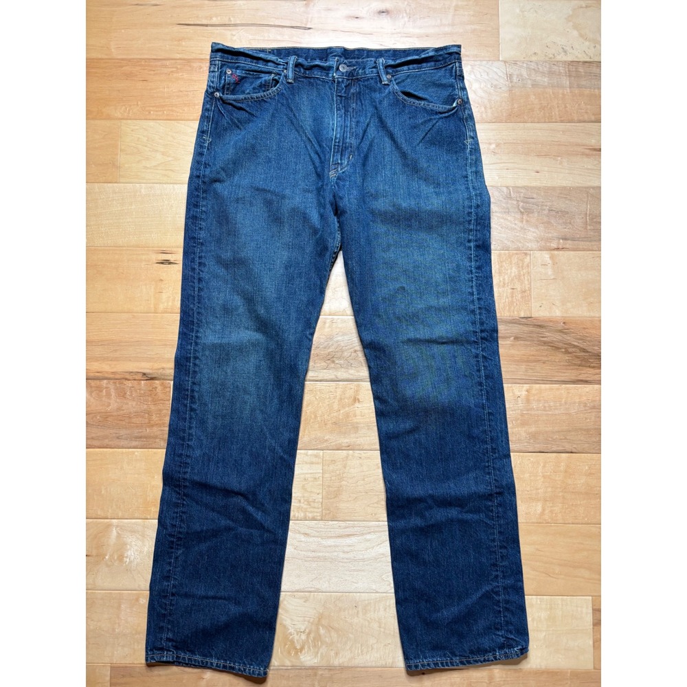 Polo Ralph Lauren Jeans Men 36x33 (Tag 36x34) Blue Classic Fit Denim 100% Cotton